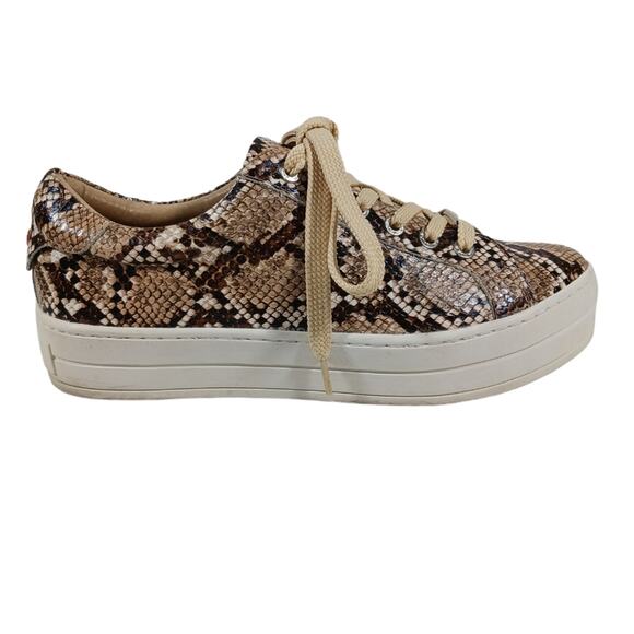 J Slides Hilton Platform Sneakers GUC $158 size 8 S2463 - Picture 2 of 11